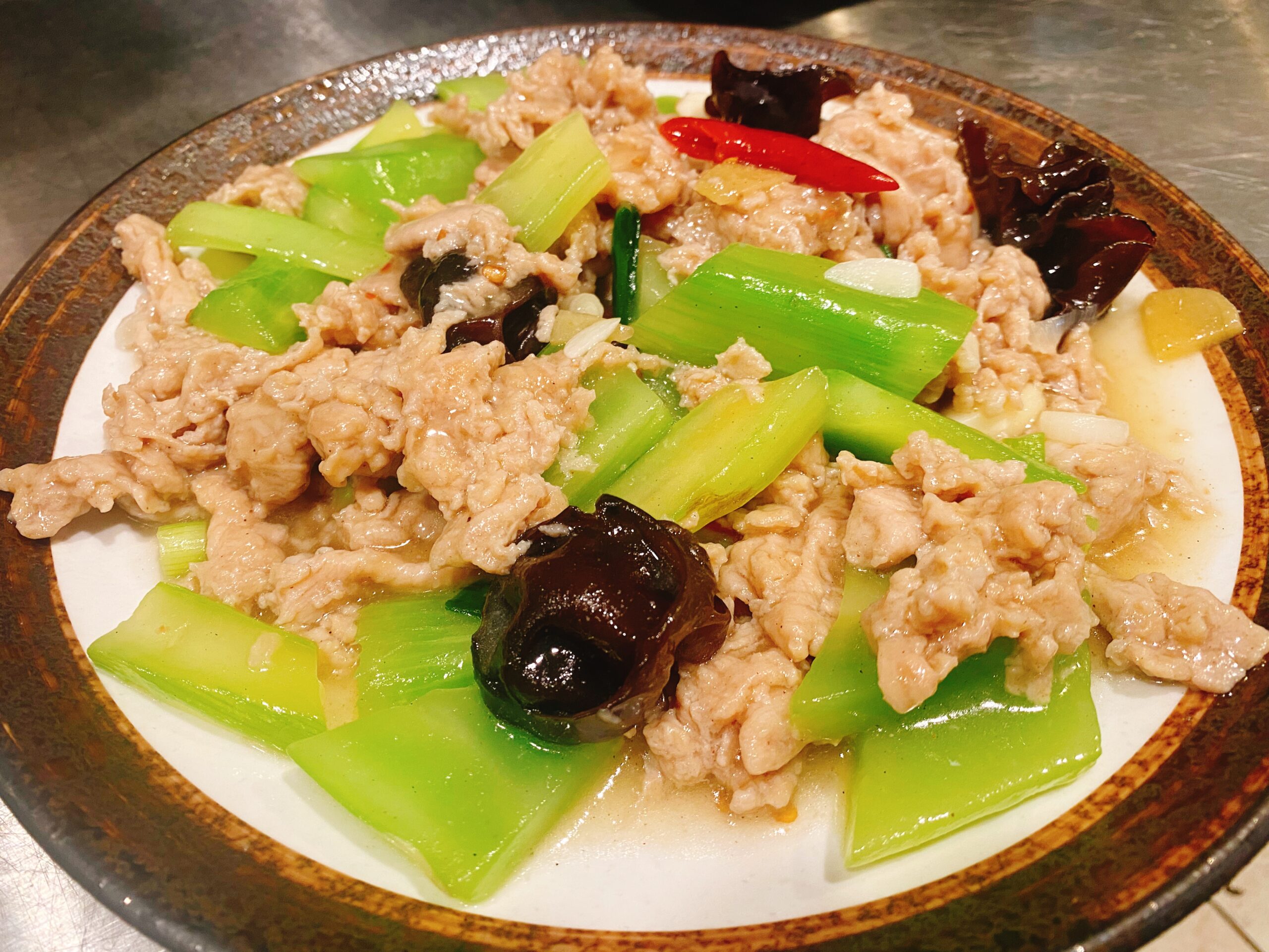 青笋肉片 Celtuce Pork