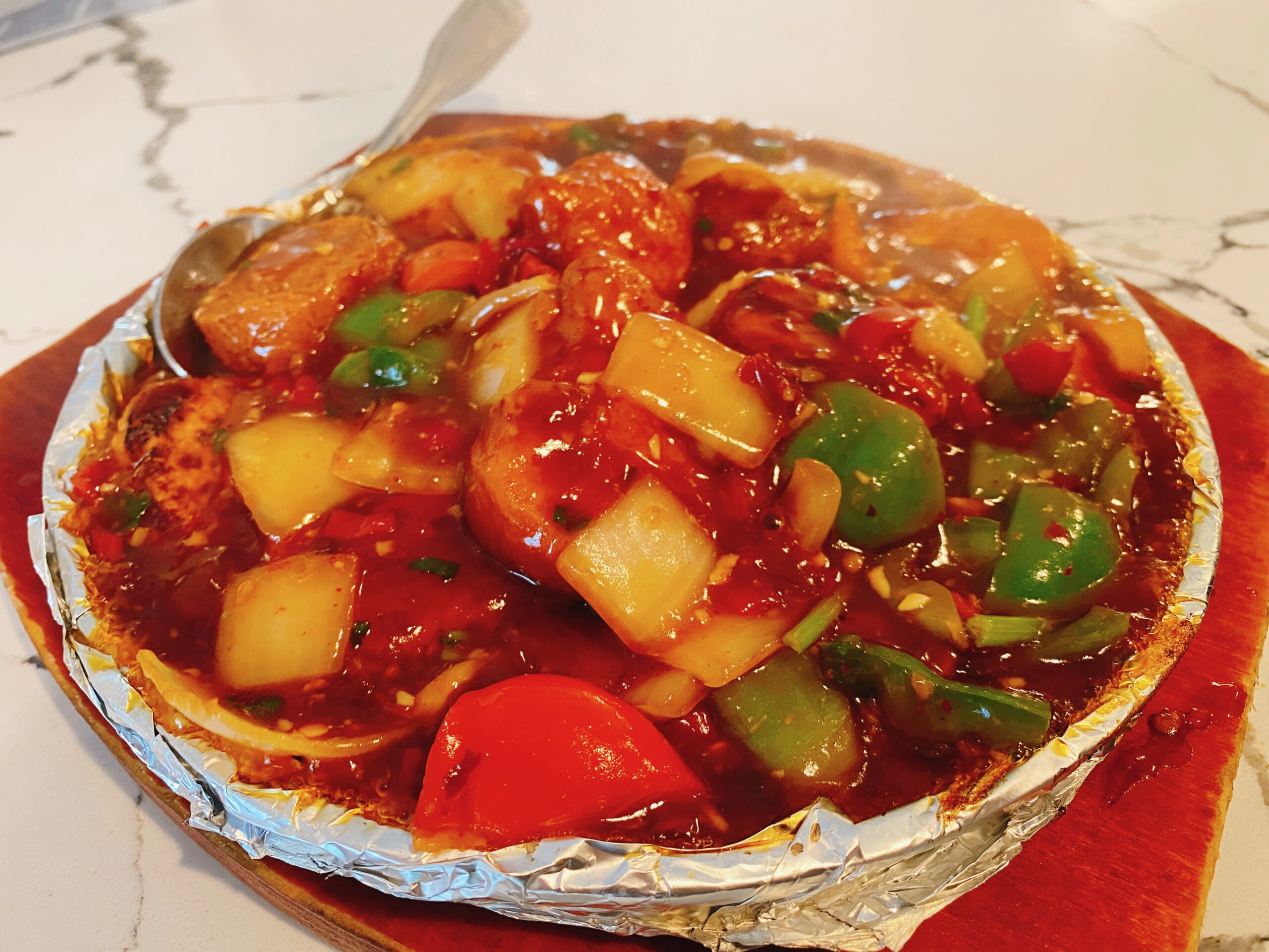 铁板鱼香豆腐 Fish-Style Tofu
