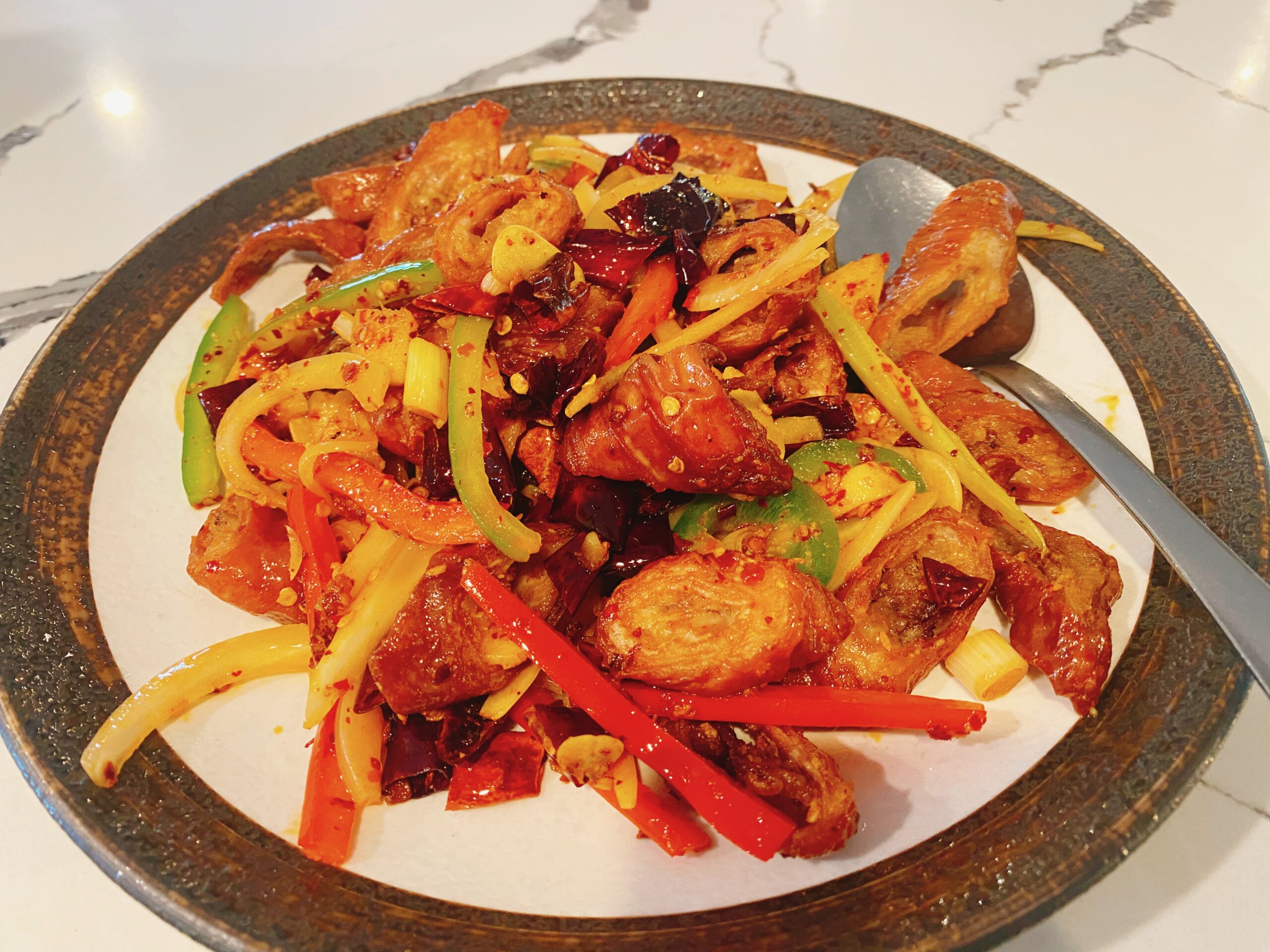 干煸肥肠 Dry Fried Intestine