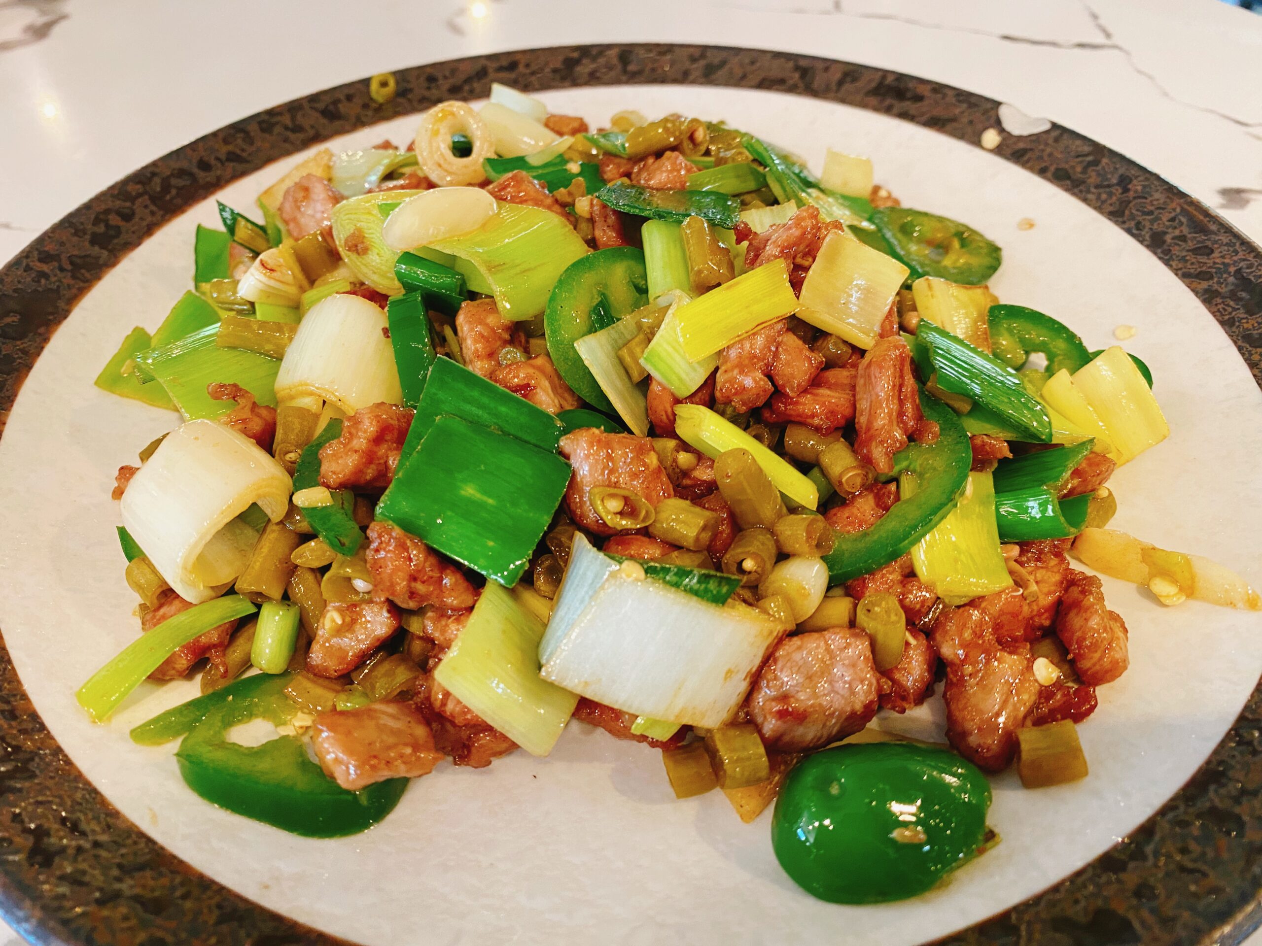 酸豆角炒牛肉 Hot & Sour Beef